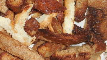 Рецепт Домашних сухариков в духовке