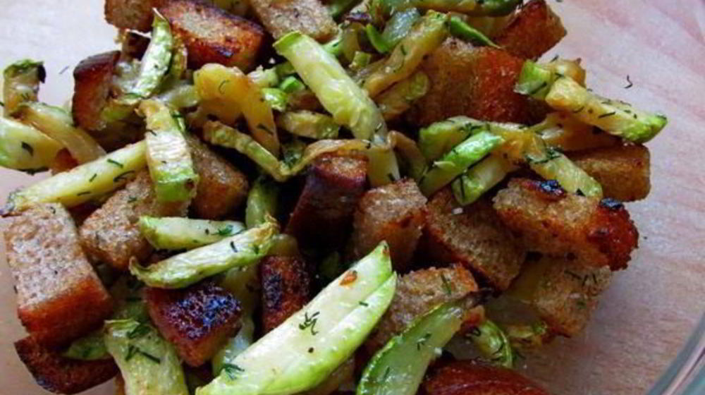 Как приготовить кабачки с сухариками