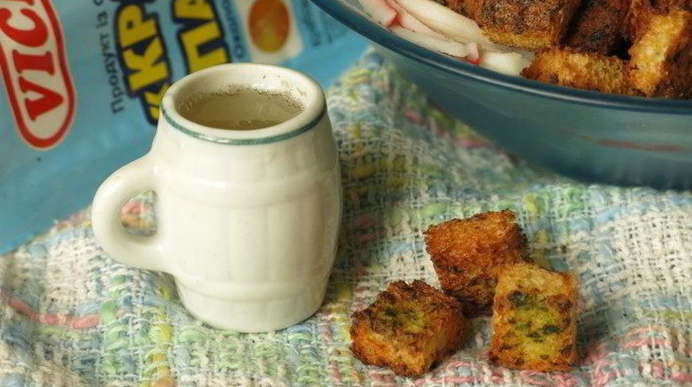 Как приготовить крабовые сухарики