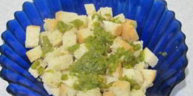 Рецепт луковых сухариков к салатам и супам