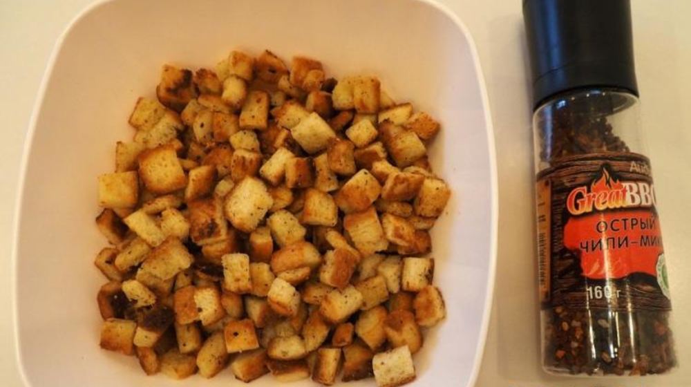 Как приготовить острые сухарики