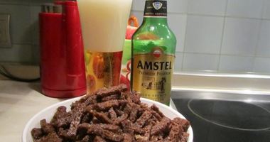 Рецепт Сухариков из черного хлеба с чесноком