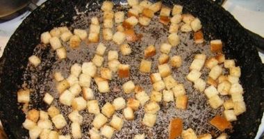 Рецепт Сухариков на сковороде