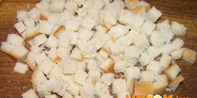 Рецепт сухариков на сковороде