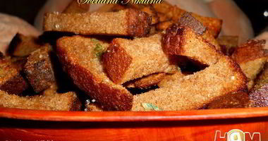 Рецепт Сухариков ржаных с чесноком