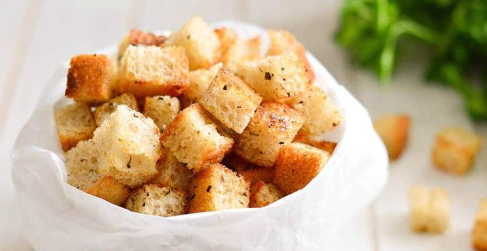 Рецепт сухарики в микроволновке