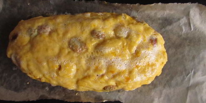 Рецепт тыквенных сухариков с изюмом