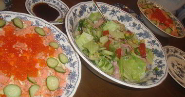 Рецепт Чирашей-суш — риса с красной рыбой и икрой