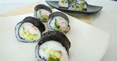 Рецепт Домашних суш с креветками