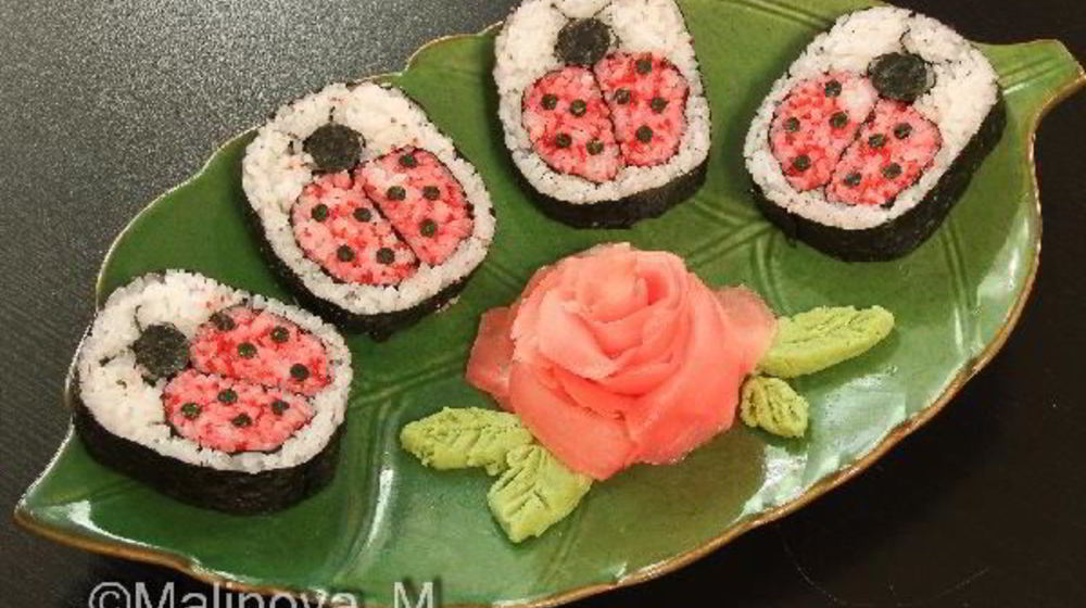 Как приготовить кадзарей-суш божья коровка