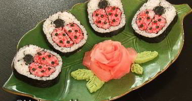 Рецепт Кадзарей-суш Божья коровка