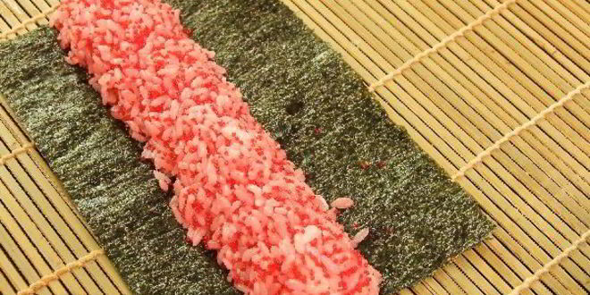 Рецепт кадзарей-суш божья коровка