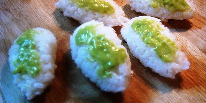Рецепт нигирей-суш с лососем