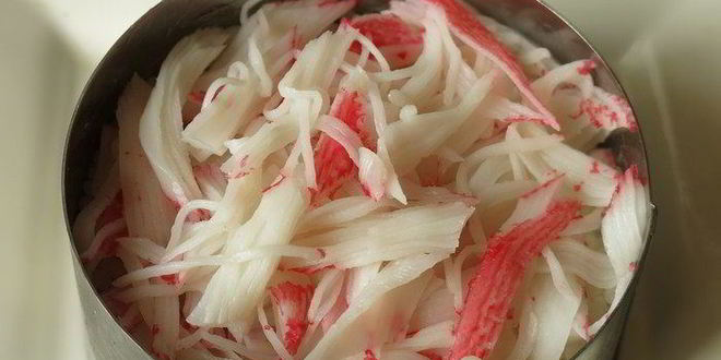 Рецепт суш мини-торт с крабовыми палочками