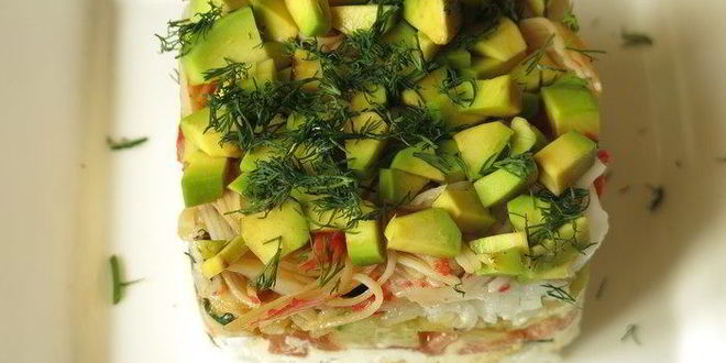 Рецепт суш мини-торт с крабовыми палочками