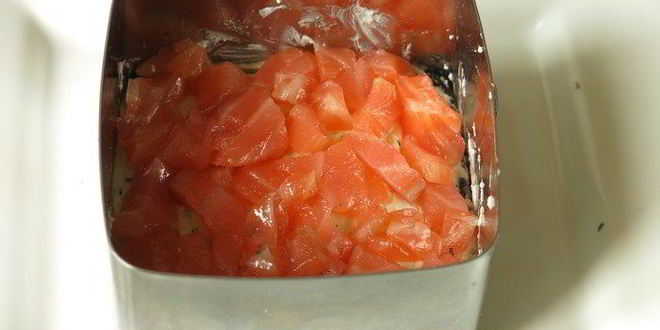 Рецепт суш мини-торт с крабовыми палочками