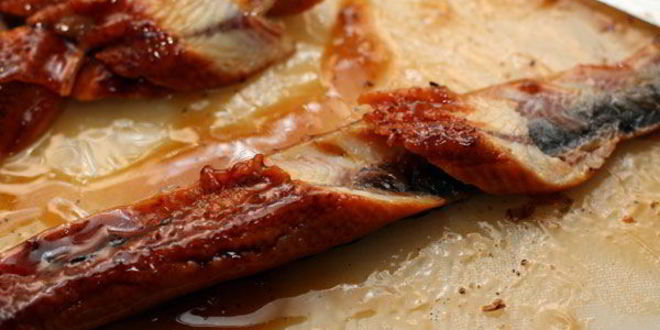 Рецепт суш с креветкой, угрем и омлетом