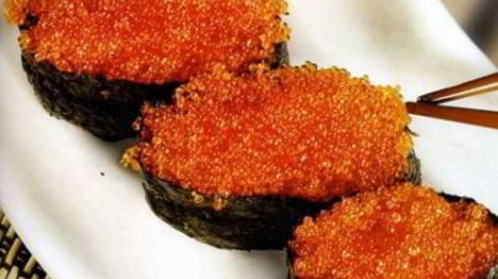 Как приготовить суши тобико