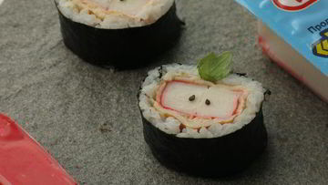 Рецепт Суш Яблоки с крабовыми палочками