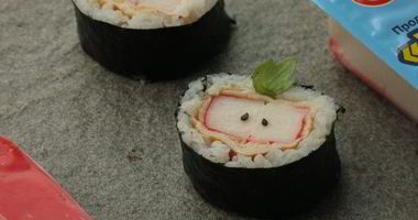 Рецепт Суш Яблоки с крабовыми палочками