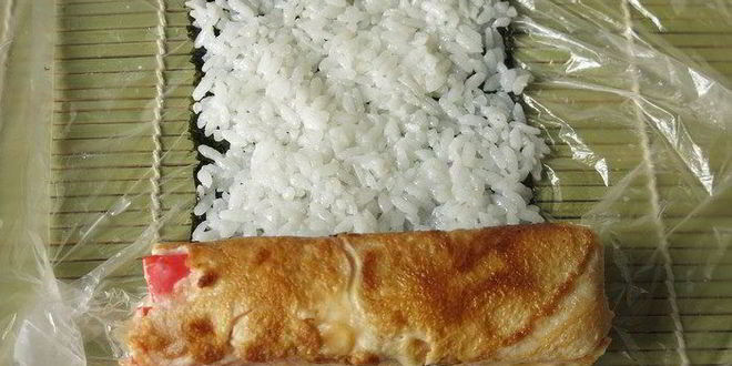 Рецепт суш яблоки с крабовыми палочками