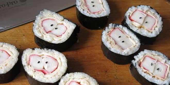 Рецепт суш яблоки с крабовыми палочками