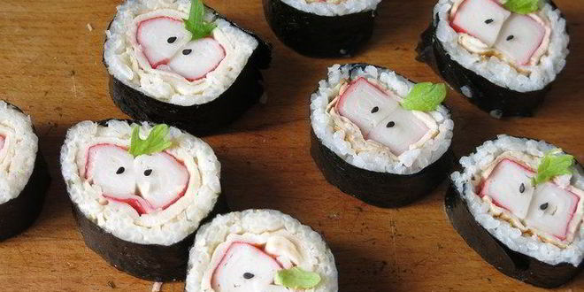 Рецепт суш яблоки с крабовыми палочками
