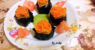 Рецепт Темари-суш с нори и японским омлетом