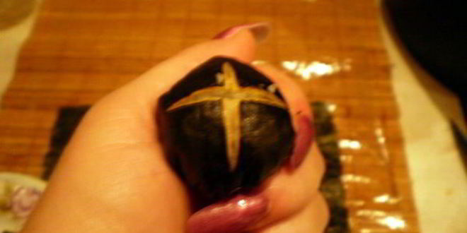 Рецепт темари-суш с нори и японским омлетом