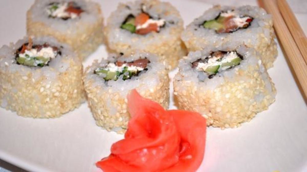 Как приготовить урамаки суши филадельфия