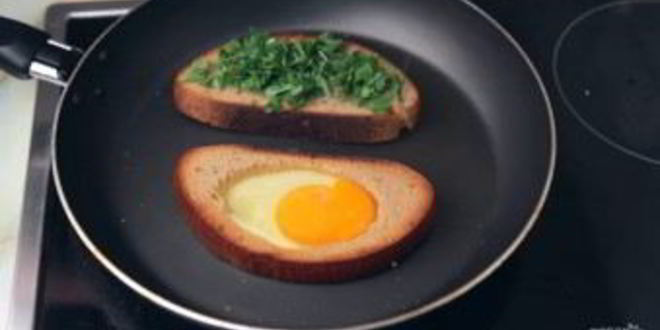 Рецепт супера сытного сэндвич на завтрак