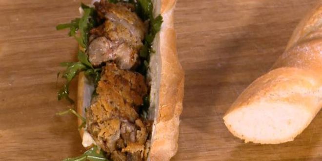 Рецепт сэндвича с куриной печенью