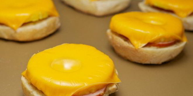 Рецепт сэндвичей с ананасом и ветчиной