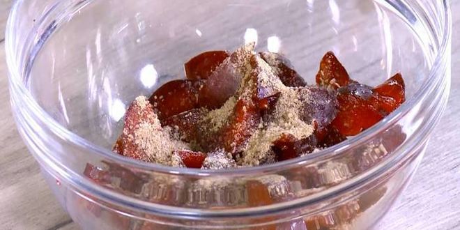 Рецепт ароматных тарталеток со сливами