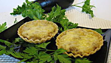 Рецепт Баклажанного кокота в тарталетках