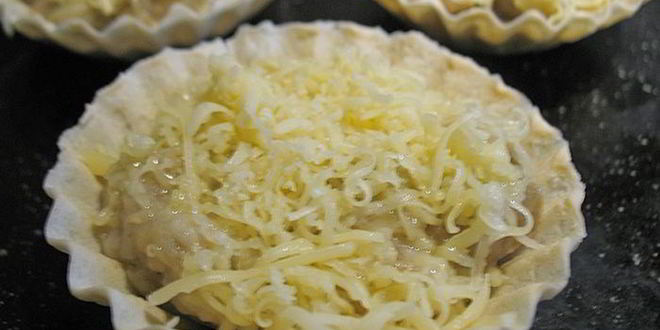 Рецепт баклажанного кокота в тарталетках