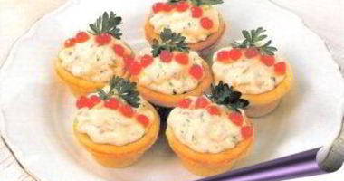 Рецепт Мусса из лосося в готовых тарталетках