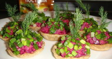 Рецепт Постных тарталеток с рыбой