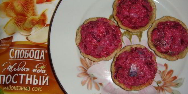 Рецепт постных тарталеток с рыбой
