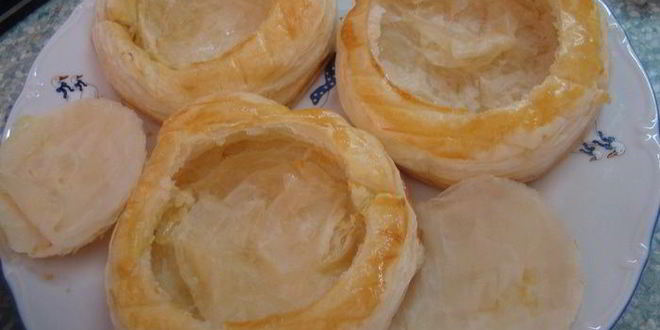 Рецепт слоеных тарталеток с начинкой