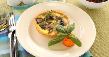 Рецепт Тарталеток с грибами и грюйером