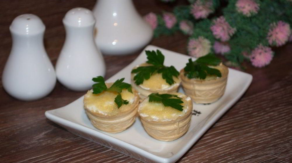 Как приготовить тарталетки с икрой и сливочным сыром