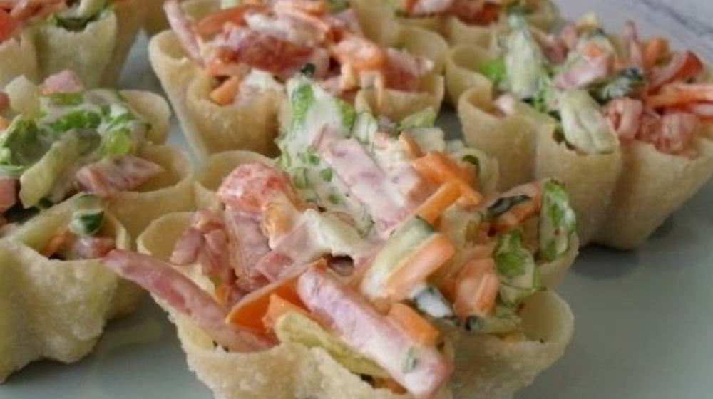 Как приготовить тарталетки с корейской морковью