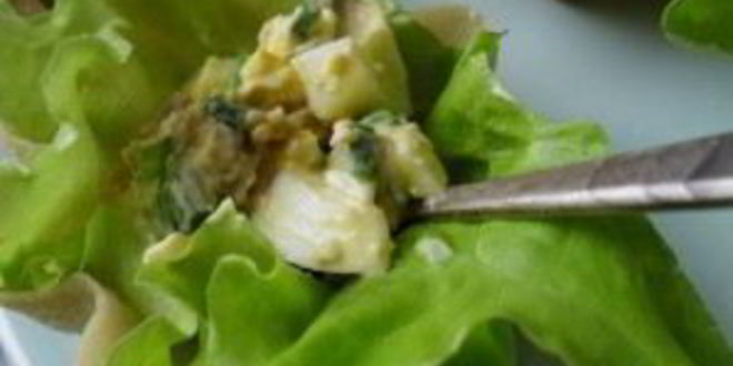 Рецепт тарталеток с печенью трески и яйцом