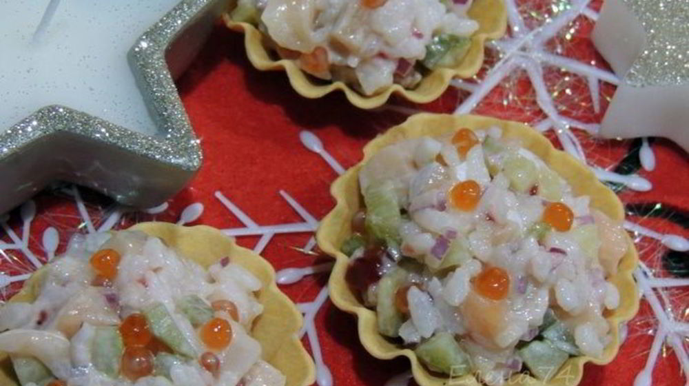 Как приготовить тарталетки с семгой и икрой