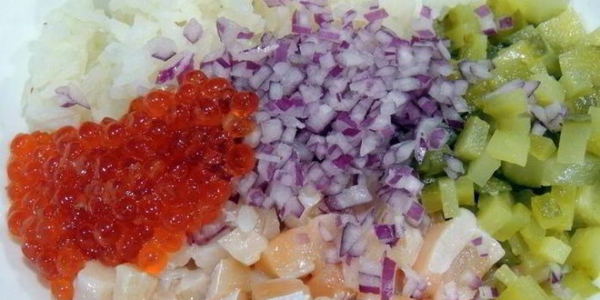 Рецепт тарталеток с семгой и икрой