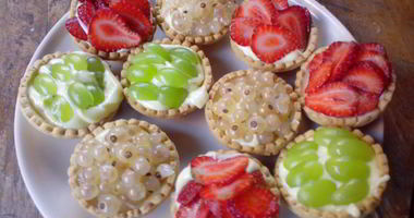 Рецепт Тарталеток со сладким кремом и ягодами