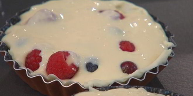 Рецепт ягодных тарталеток с рикоттой