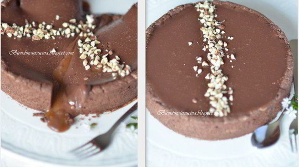 Как приготовить дважды шоколадный тарт с карамелью