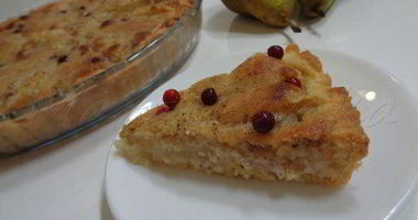 Рецепт Грушевого тарта под миндально-ванильным кремом